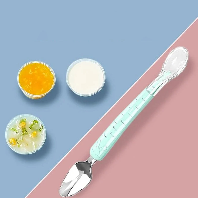 Double Head Baby Silicone Food Spoon