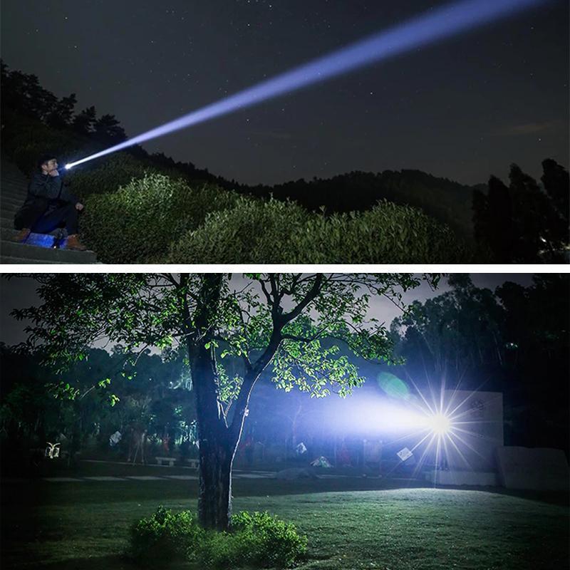 Powerful LED flashlight