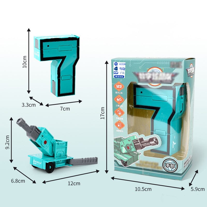 Toy Deformation Number Transform Robot gyerekeknek