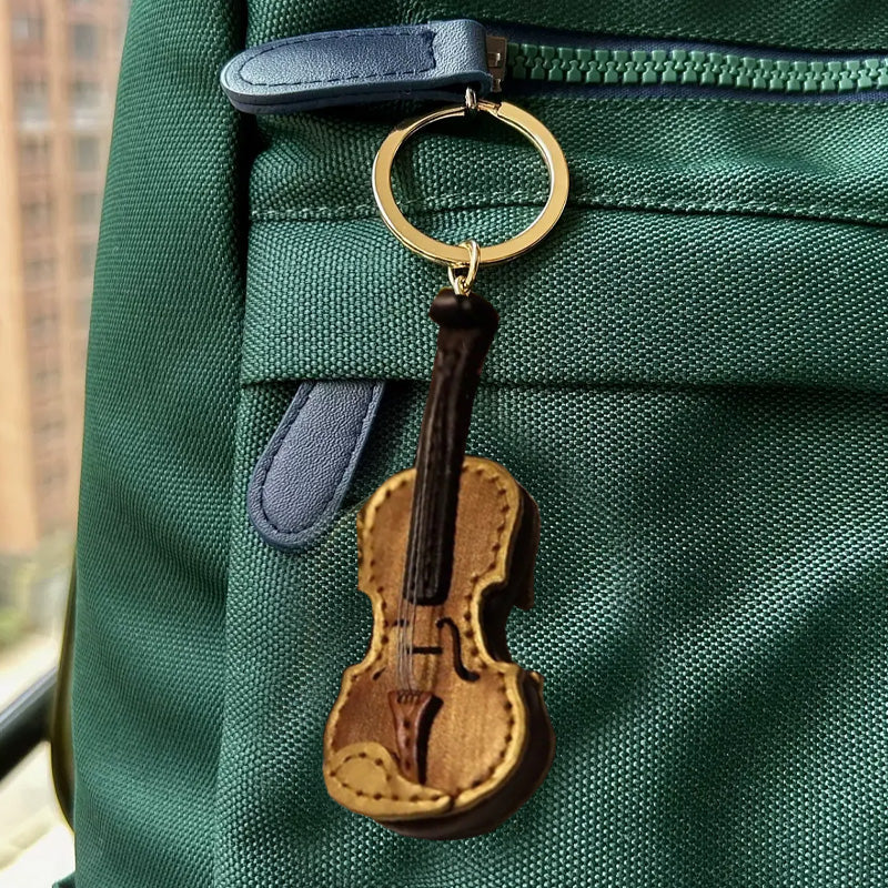 Violin Pendant Keychain Christmas Ornament