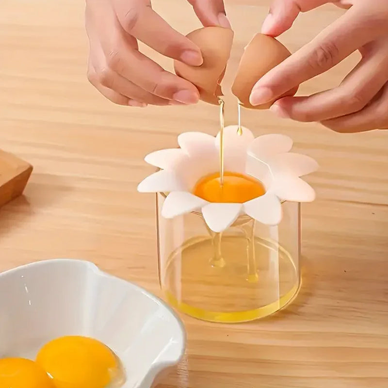 Cute Flower Shape Egg Separator