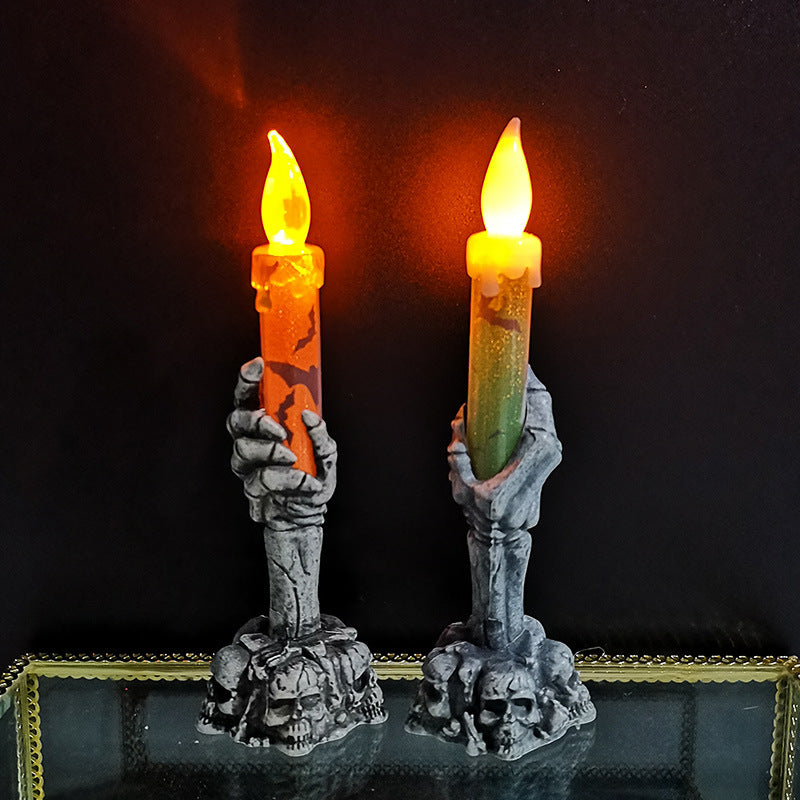 Skeleton Halloween Candle