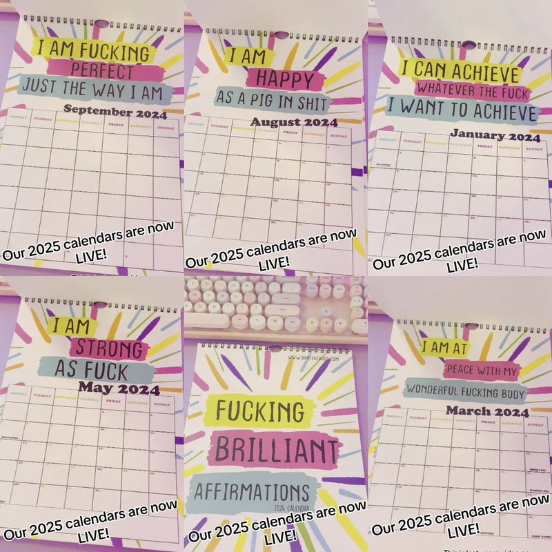 FUCKING BRILLIANT AFFIRMATIONS - 2025 CALENDAR