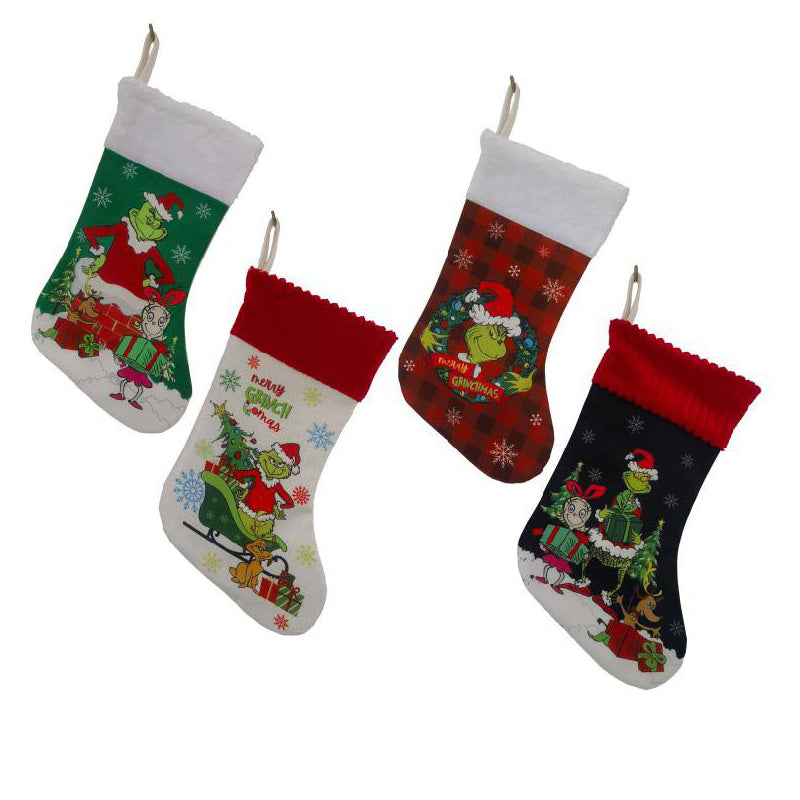 Green Christmas Stockings Christmas Decorations