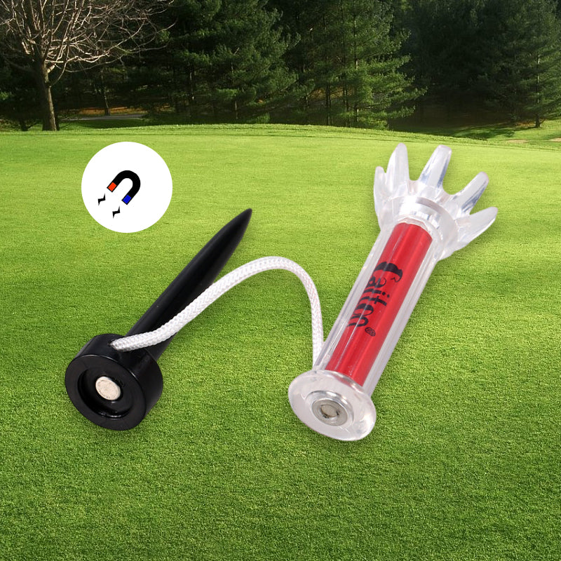 Magnetic golf spikes