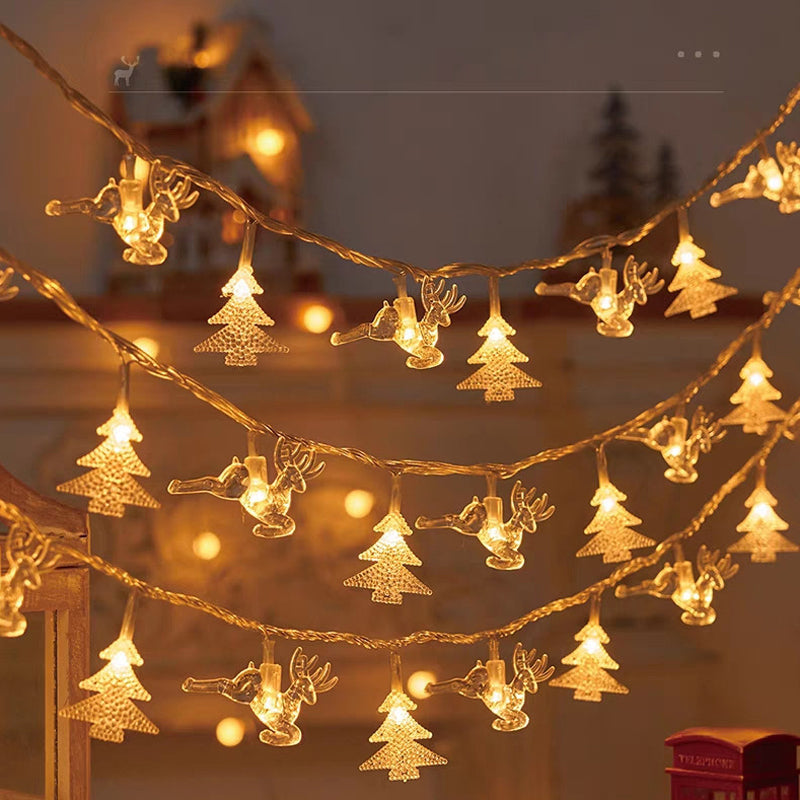 Christmas snowflake string lights