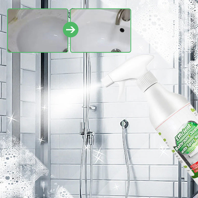 Efficient Bathroom Cleaner with Spray Nozzle