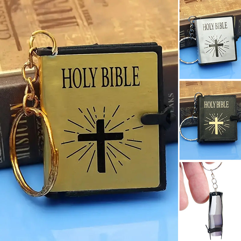 Mini Book Bible Keychain