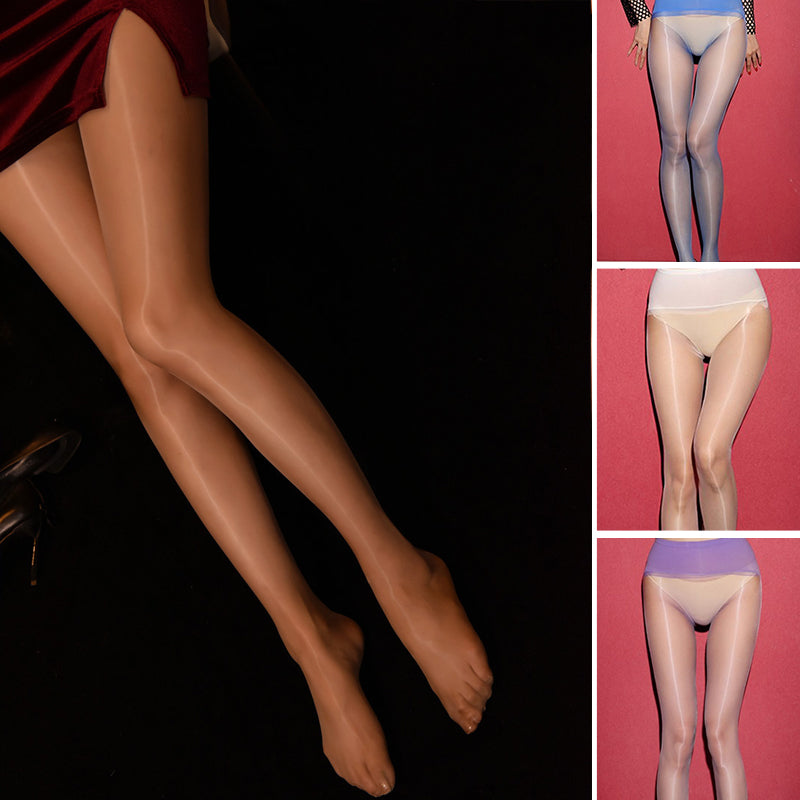 Oiled 1D Ultra-thin Sexy Pearlescent Stockings