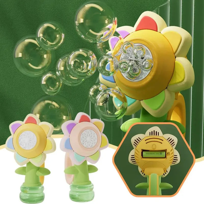 Sunflower Bubble Machine