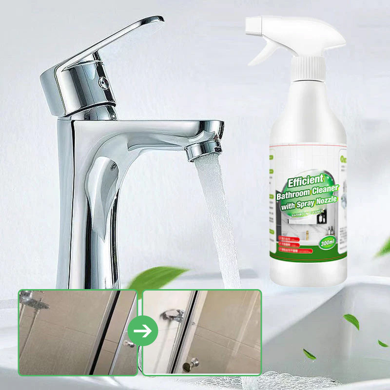 Efficient Bathroom Cleaner with Spray Nozzle