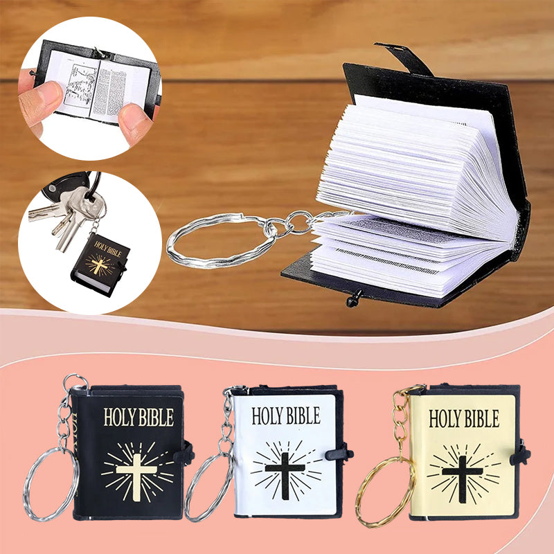 Mini Book Bible Keychain