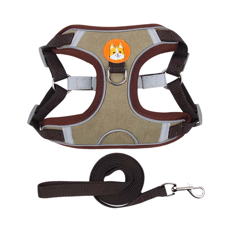 Reflective Pet Harness And Leash Set