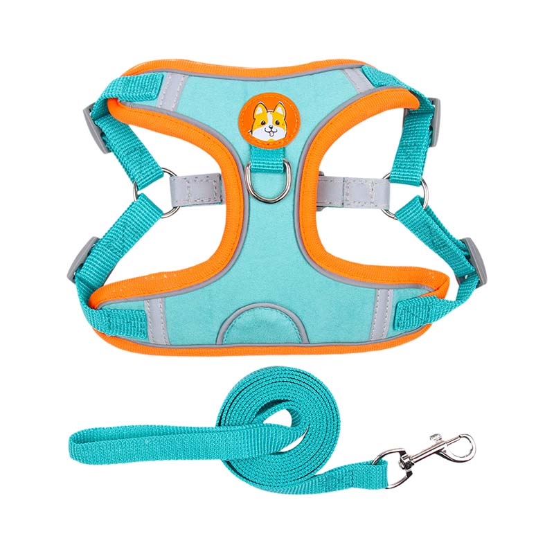 Reflective Pet Harness And Leash Set