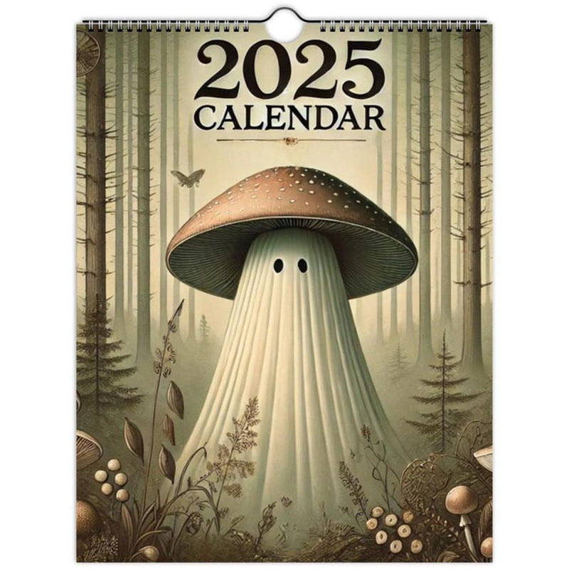 Mushroom Ghost 2025 Calendar