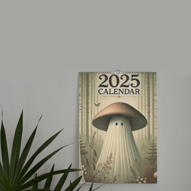 Mushroom Ghost 2025 Calendar