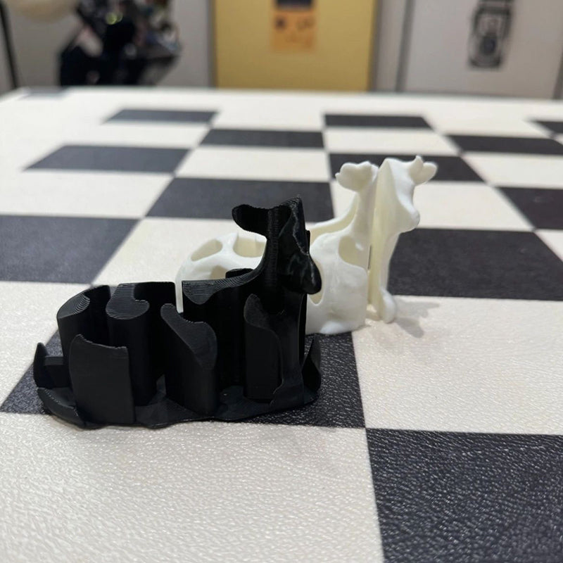 Decompression 3D printed cow figurine