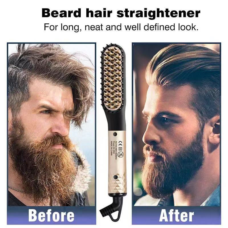Hair and beard straightener