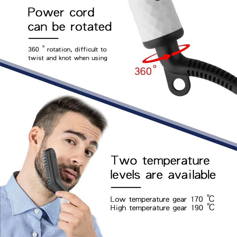 Hair and beard straightener