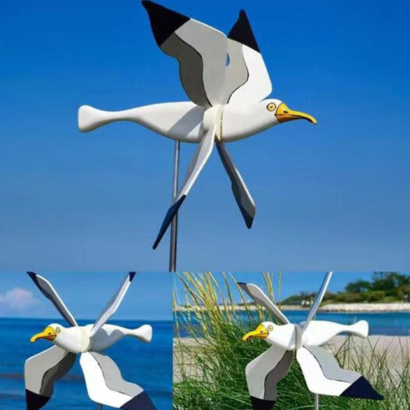 Seagull Windmill Garden Decoration