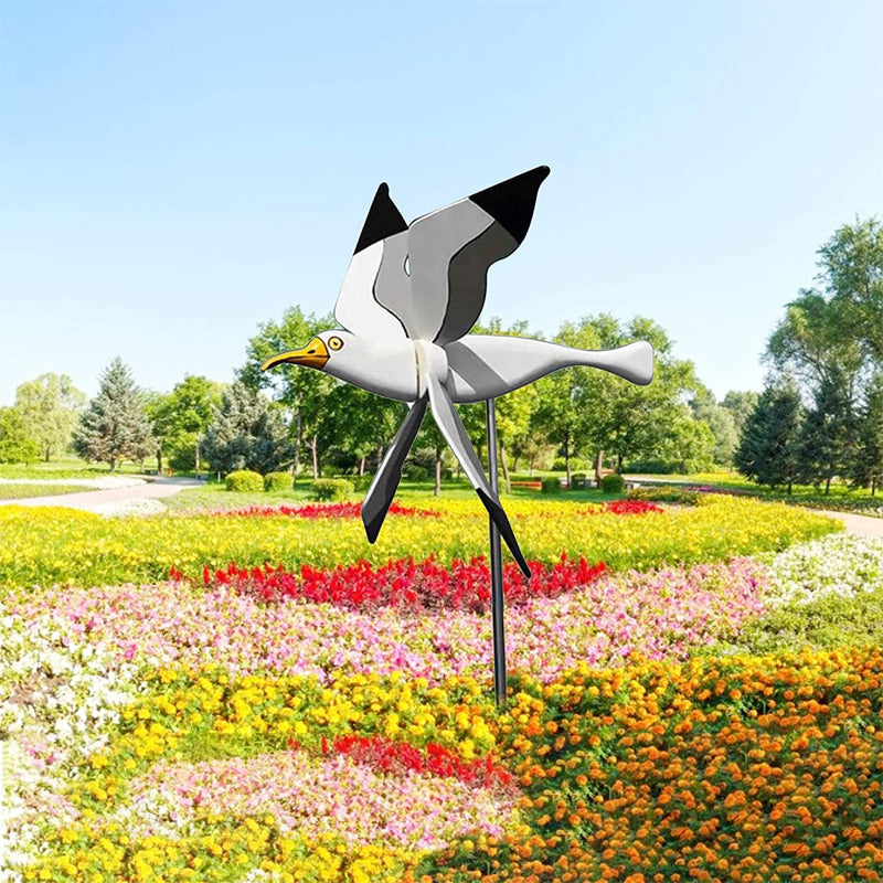 Seagull Windmill Garden Decoration