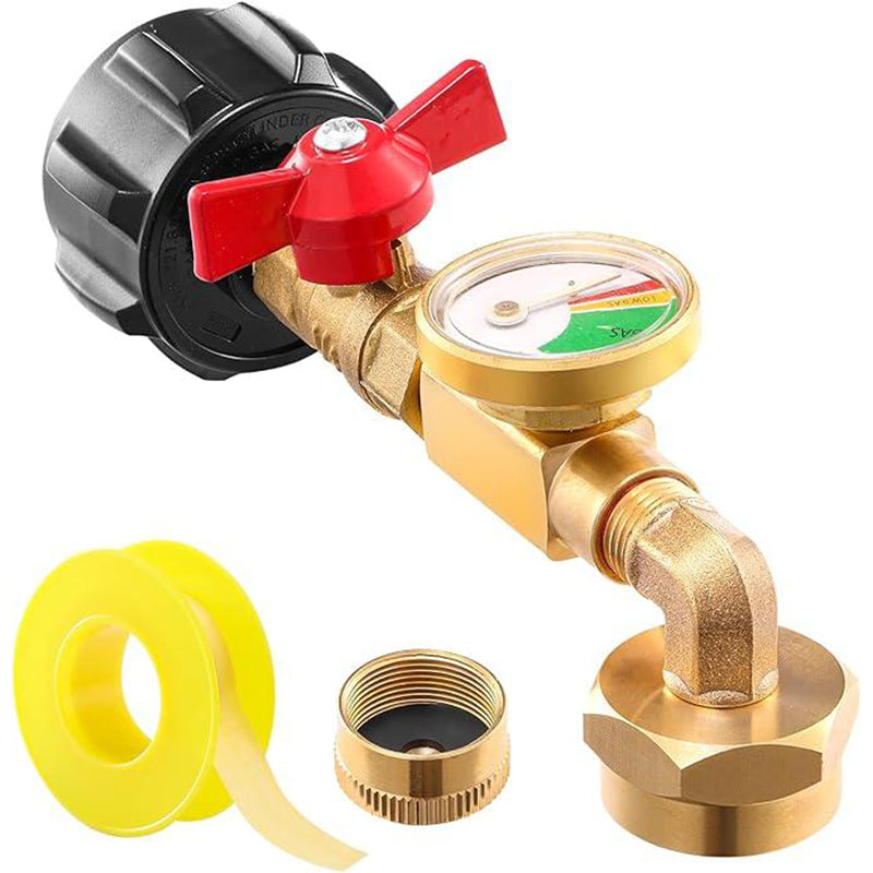 Top-Rated Propane Refill Elbow Adapter with Tank Gauge
