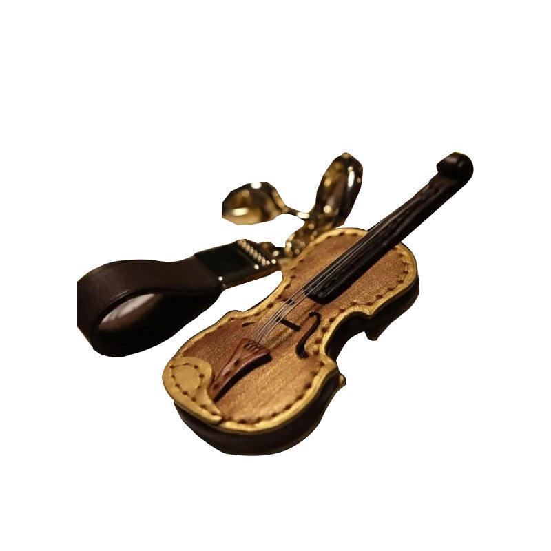 Violin Pendant Keychain Christmas Ornament