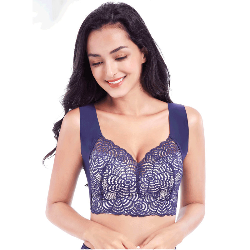 Thin Section Seamless-Ring Gather Bra