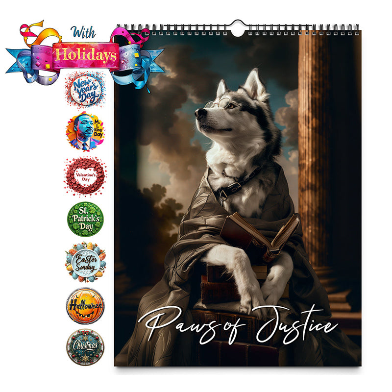 2025 Paws of Justice Wall Calendar