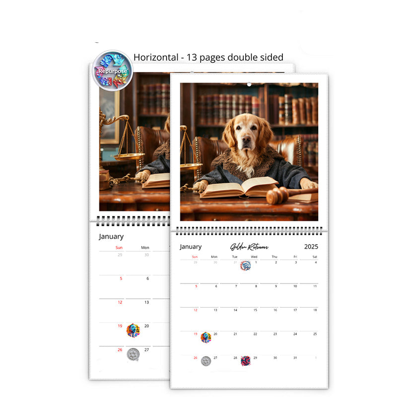 2025 Paws of Justice Wall Calendar