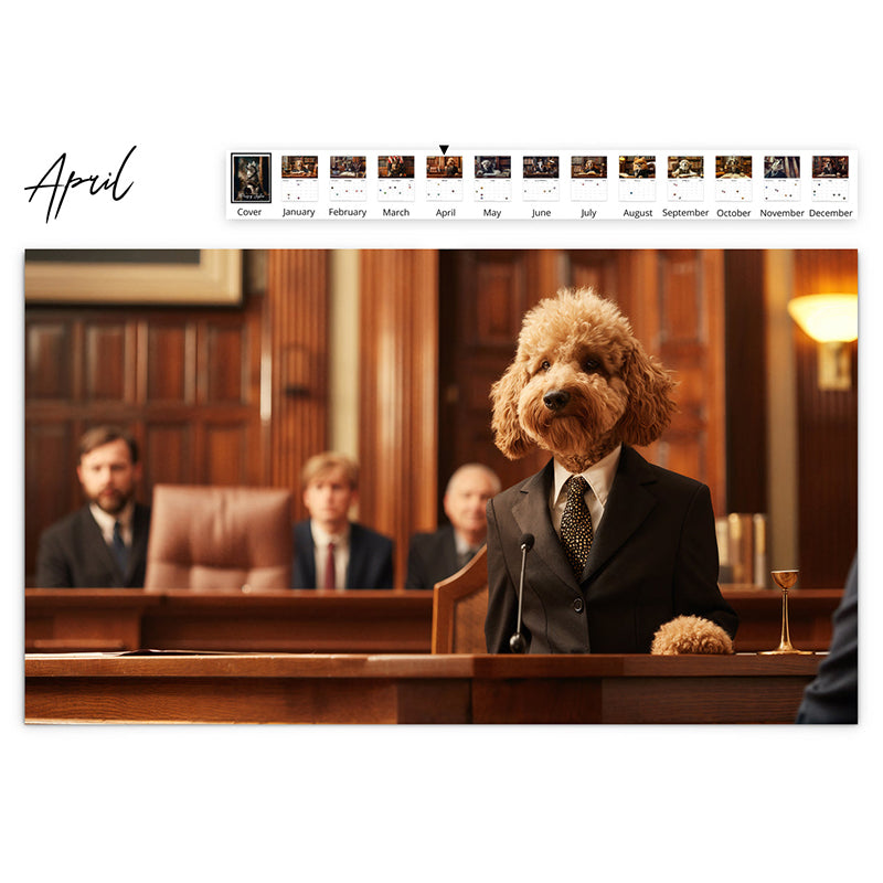 2025 Paws of Justice Wall Calendar