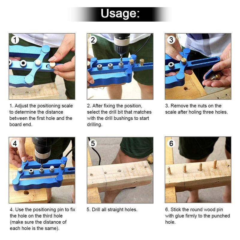 Wood Dowel Hole Drill Guide