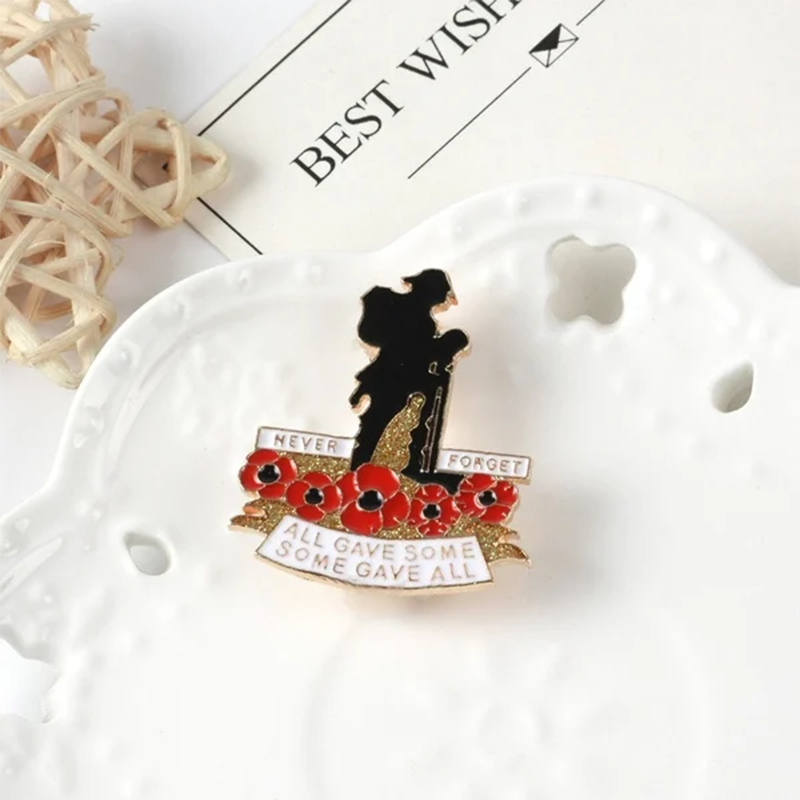 Red Poppy 110th Anniversary Badge