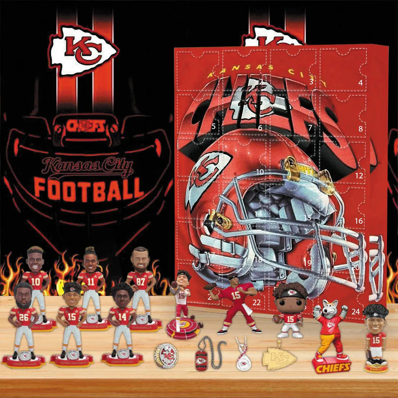 PRE-SALE> Kansas City Chiefs Advent Calendar - 24 Gifts Are In It