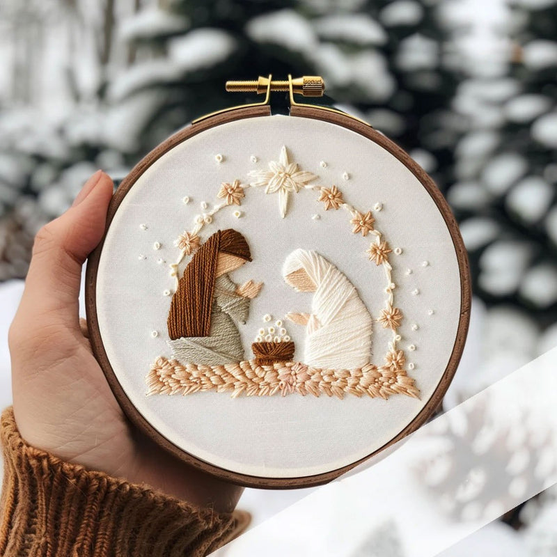 Nativity Scene Embroidery Kit