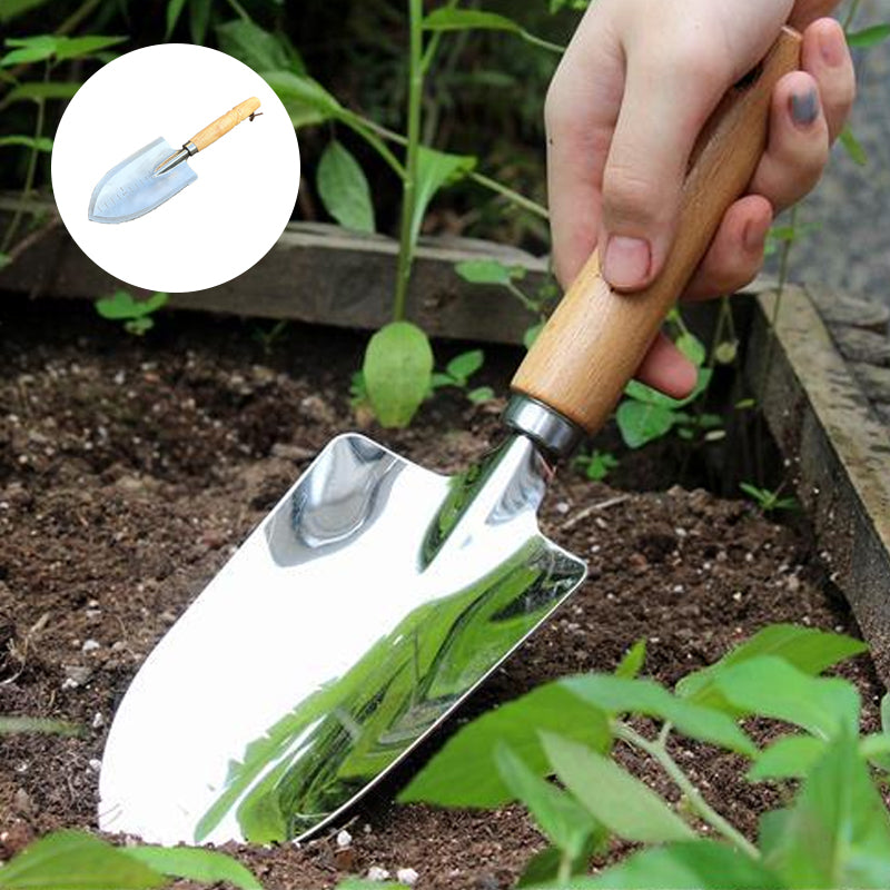 Stainless Garden Serrated Planting Trowel