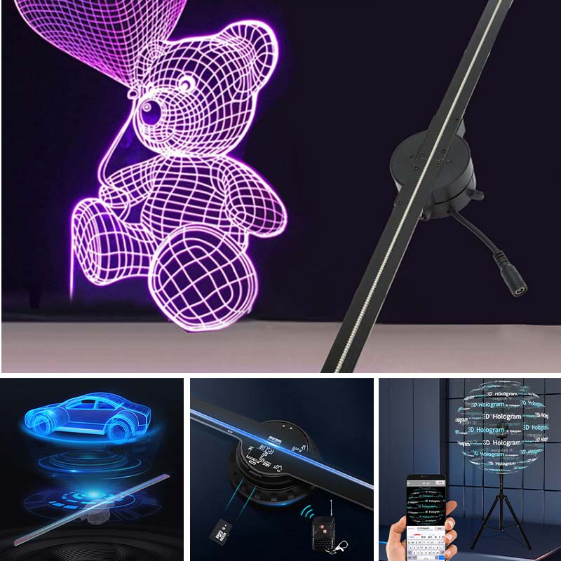 3D Hologram LED Fan Projector