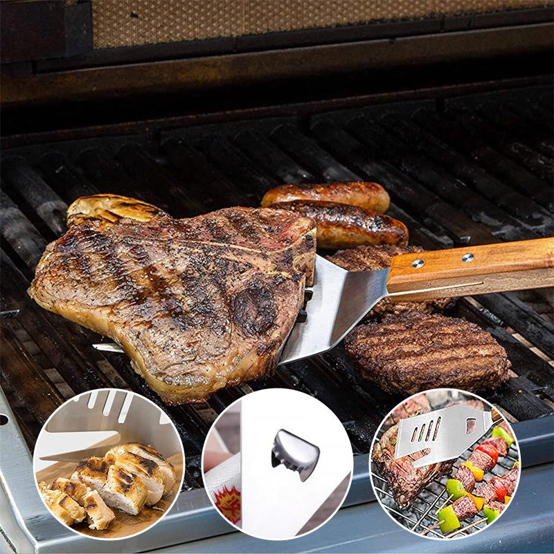 5-In-1 Grill Spatula Fork With Blade BBQ Tool