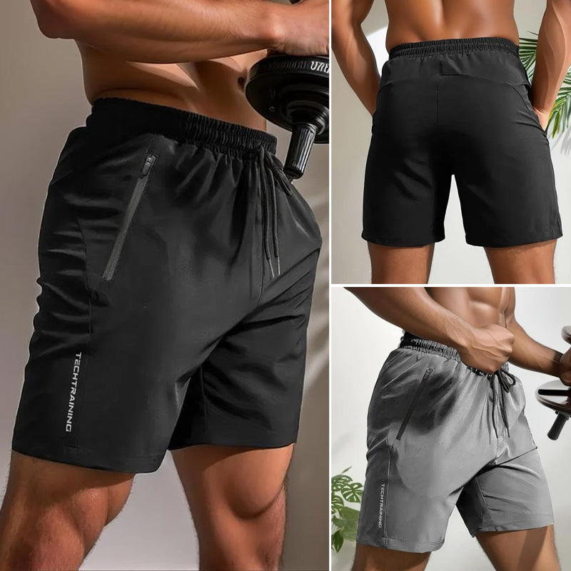 Men's Letter Print Drawstring Waist Shorts