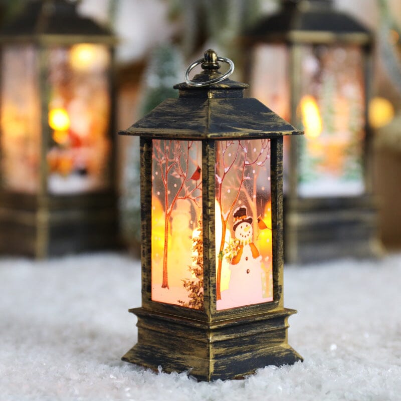 LED Lighted Spinning Christmas Lantern