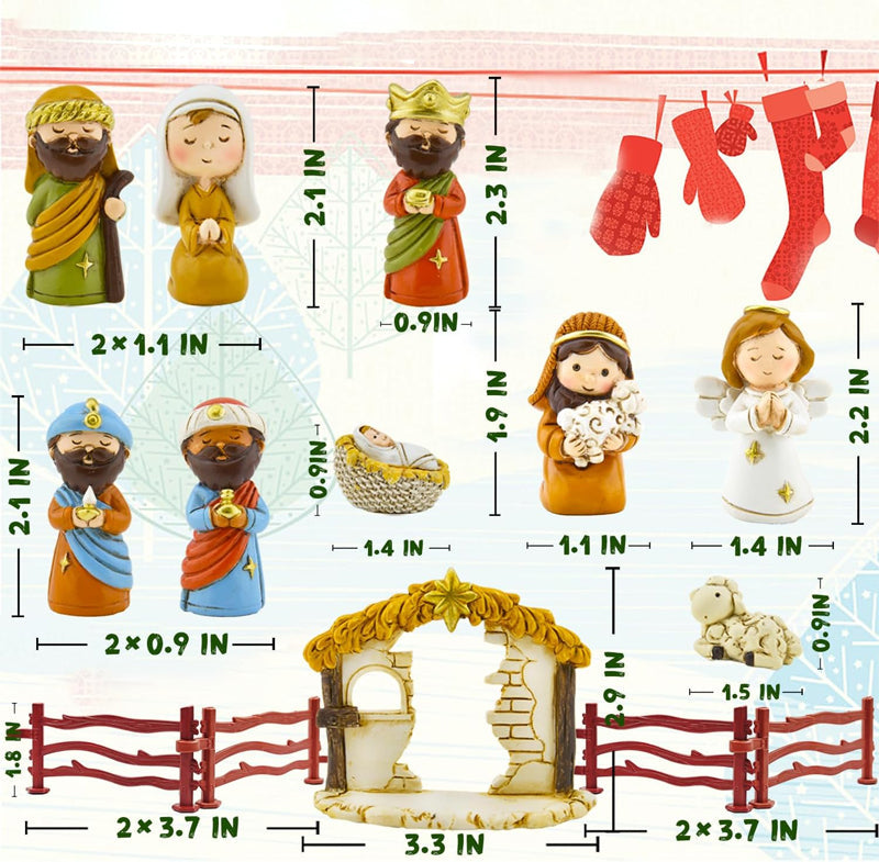 Nativity Advent Calendar - 24 Days of Christmas Nativity Scene Set