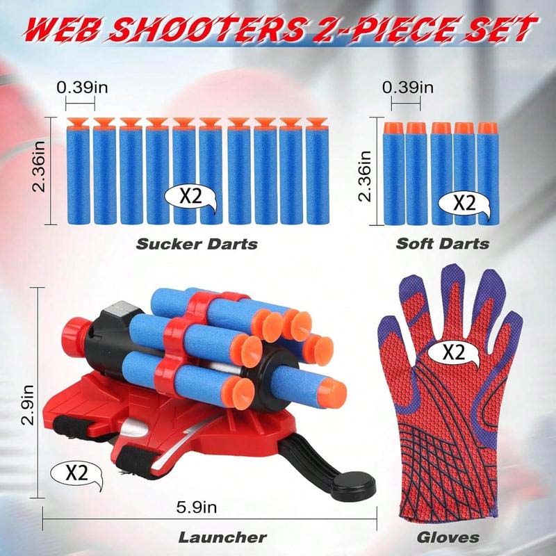 Web Shooters Toy With Spider Glove Launcher