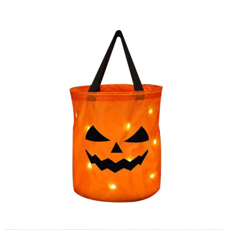 Personalized Glowing Pumpkin Tote