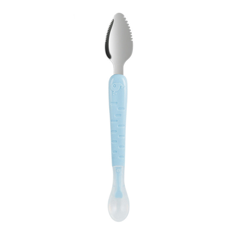 Double Head Baby Silicone Food Spoon