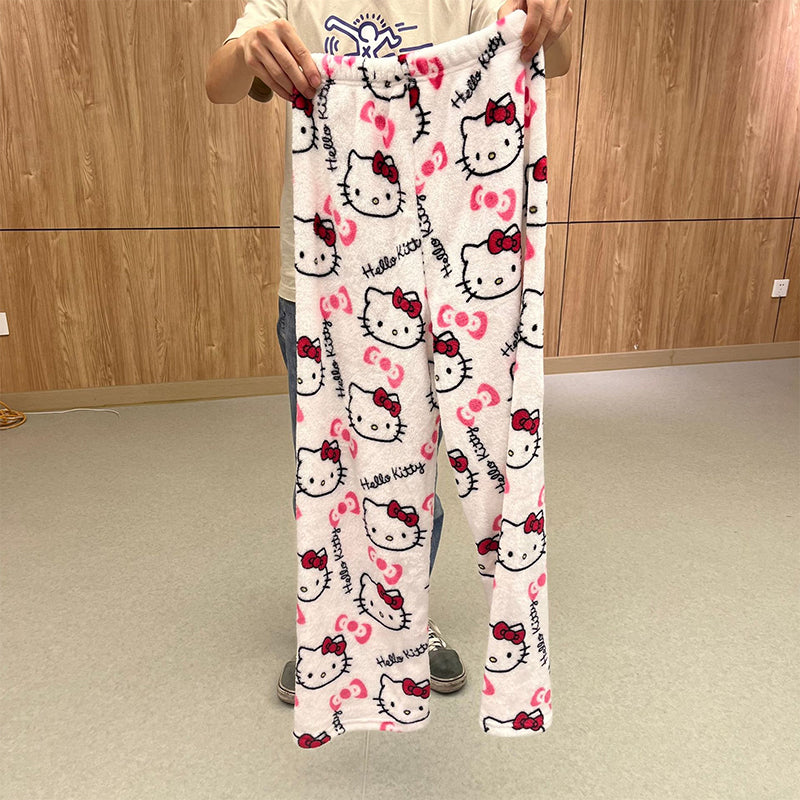 Cute Printed Flannel Pyjama Pants