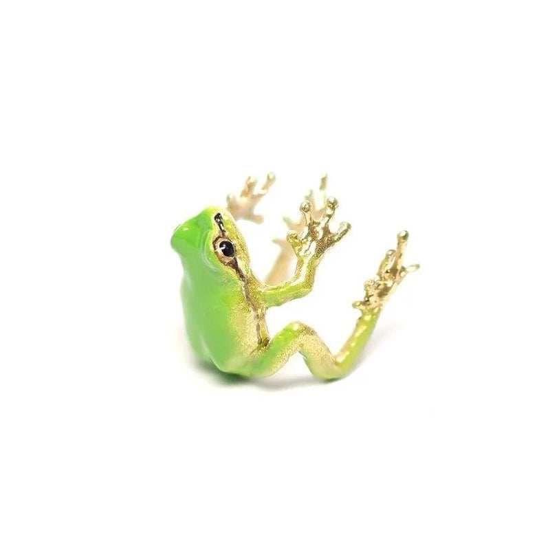 Latest-tree Frog Ring Earrings