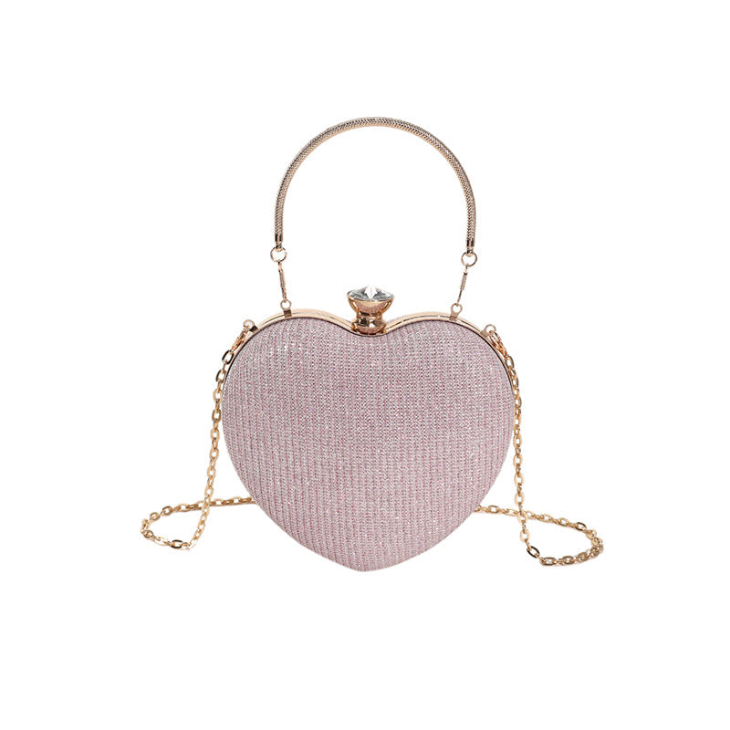 Chain Crossbody Explosion Handheld Heart Bag