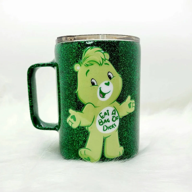 Bear Glitter Stainless Steel Mug