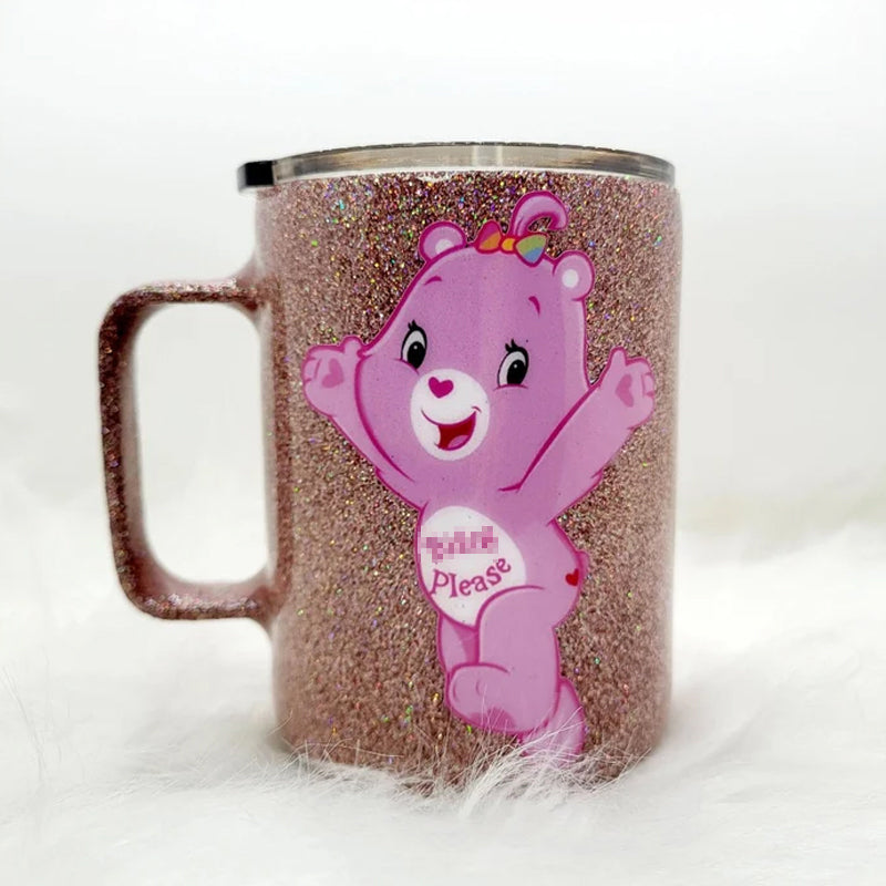 Bear Glitter Stainless Steel Mug