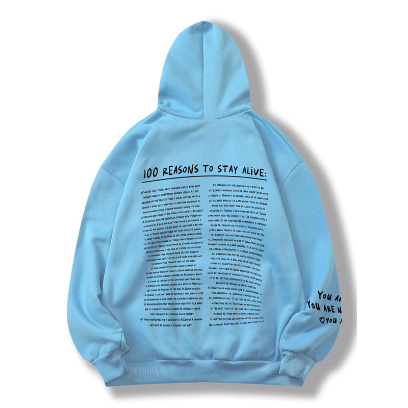 '100 Reasons To Stay Alive' Sweatshirt